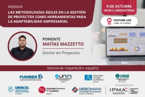 UNINCOL organiza el webinar «Las metodologías ágiles en la gestión de proyectos como herramientas para la adaptabilidad empresarial»